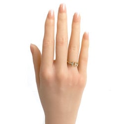 TIFFANY&Co. Tiffany K18YG Yellow Gold T-Wire Diamond Ring, Diamond, Size 9.5, 2.4g, Women's