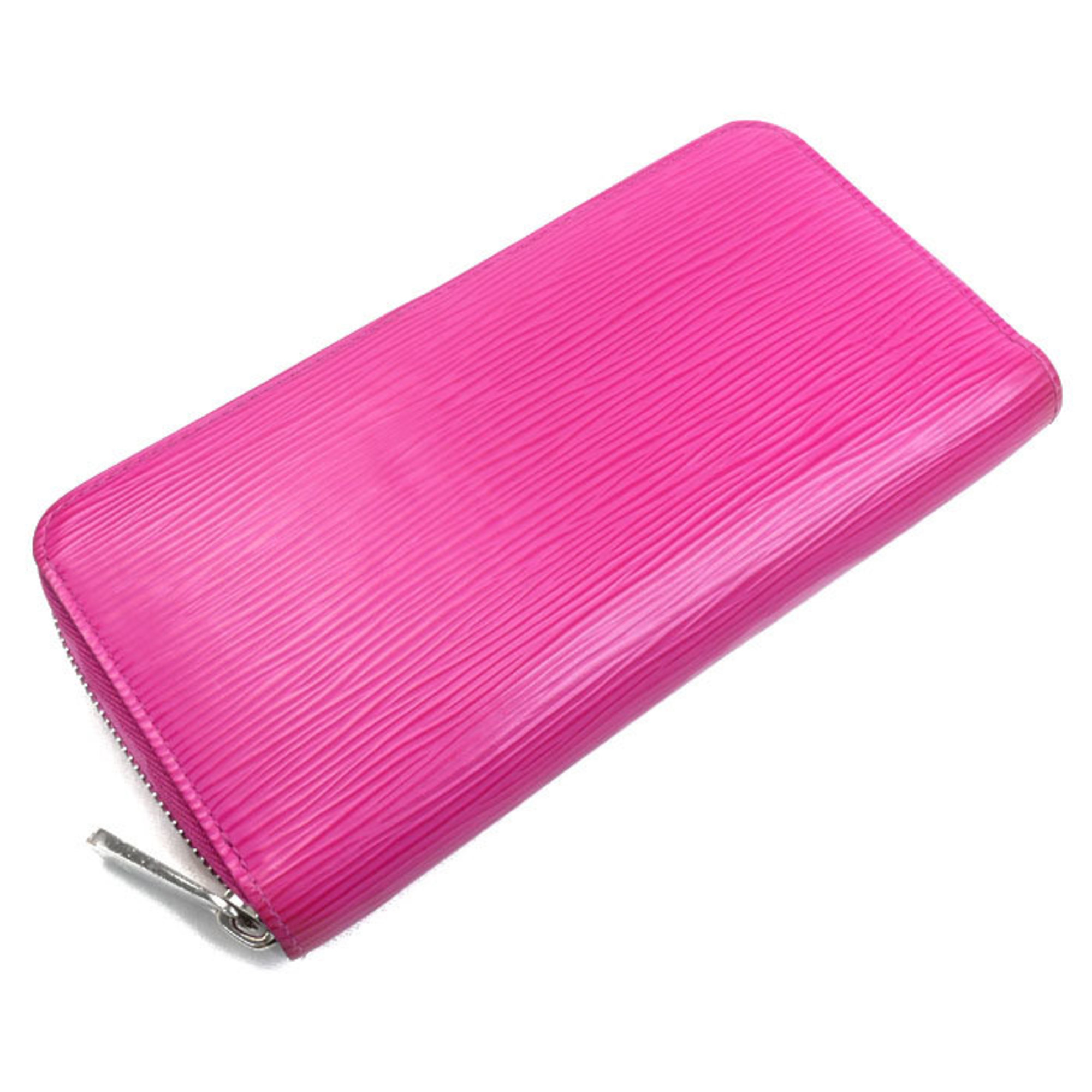 LOUIS VUITTON Louis Vuitton Zippy Wallet Long Round Epi Pink M69347 GI0260 Women's