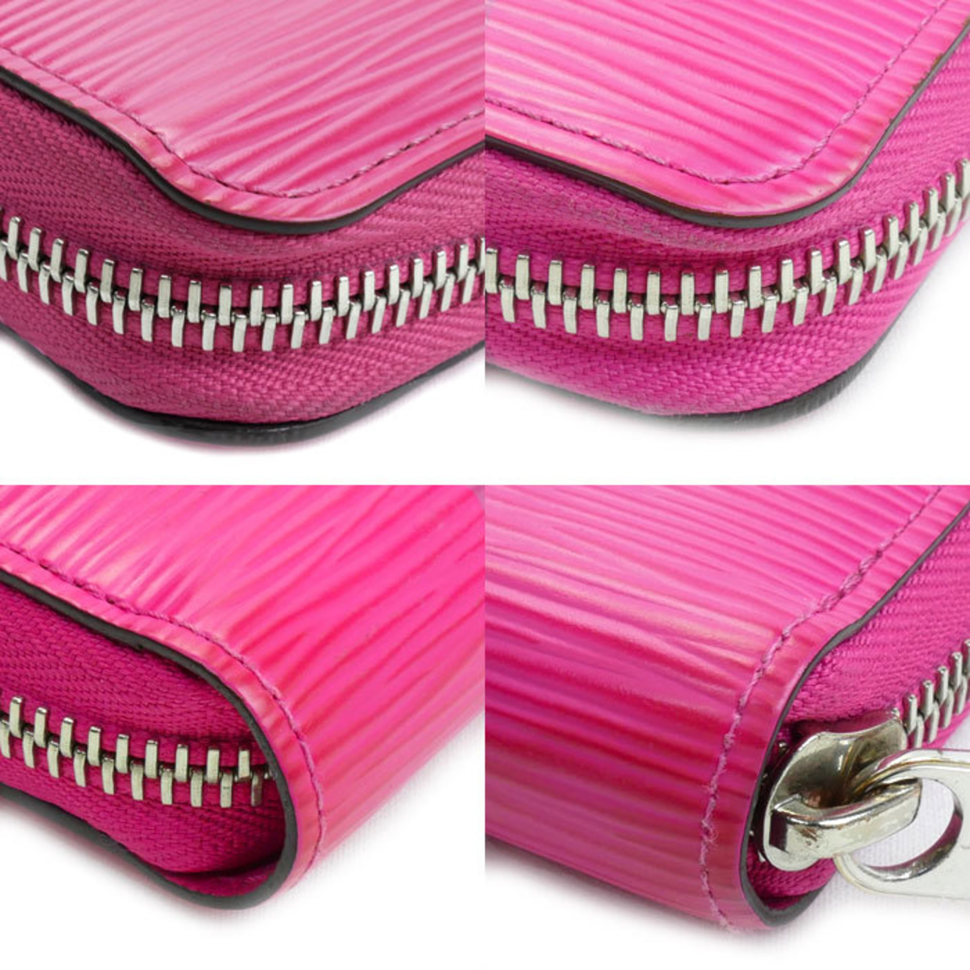 LOUIS VUITTON Louis Vuitton Zippy Wallet Long Round Epi Pink M69347 GI0260 Women's