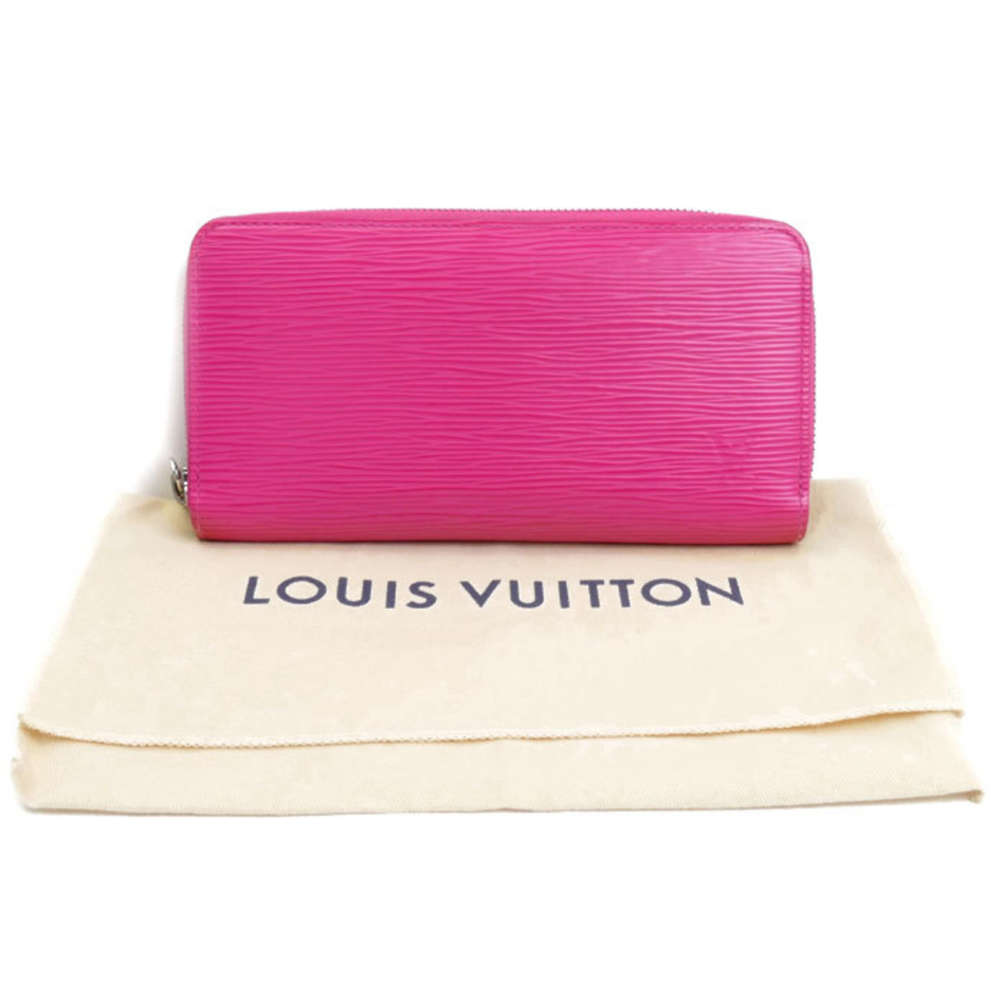 LOUIS VUITTON Louis Vuitton Zippy Wallet Long Round Epi Pink M69347 GI0260 Women's