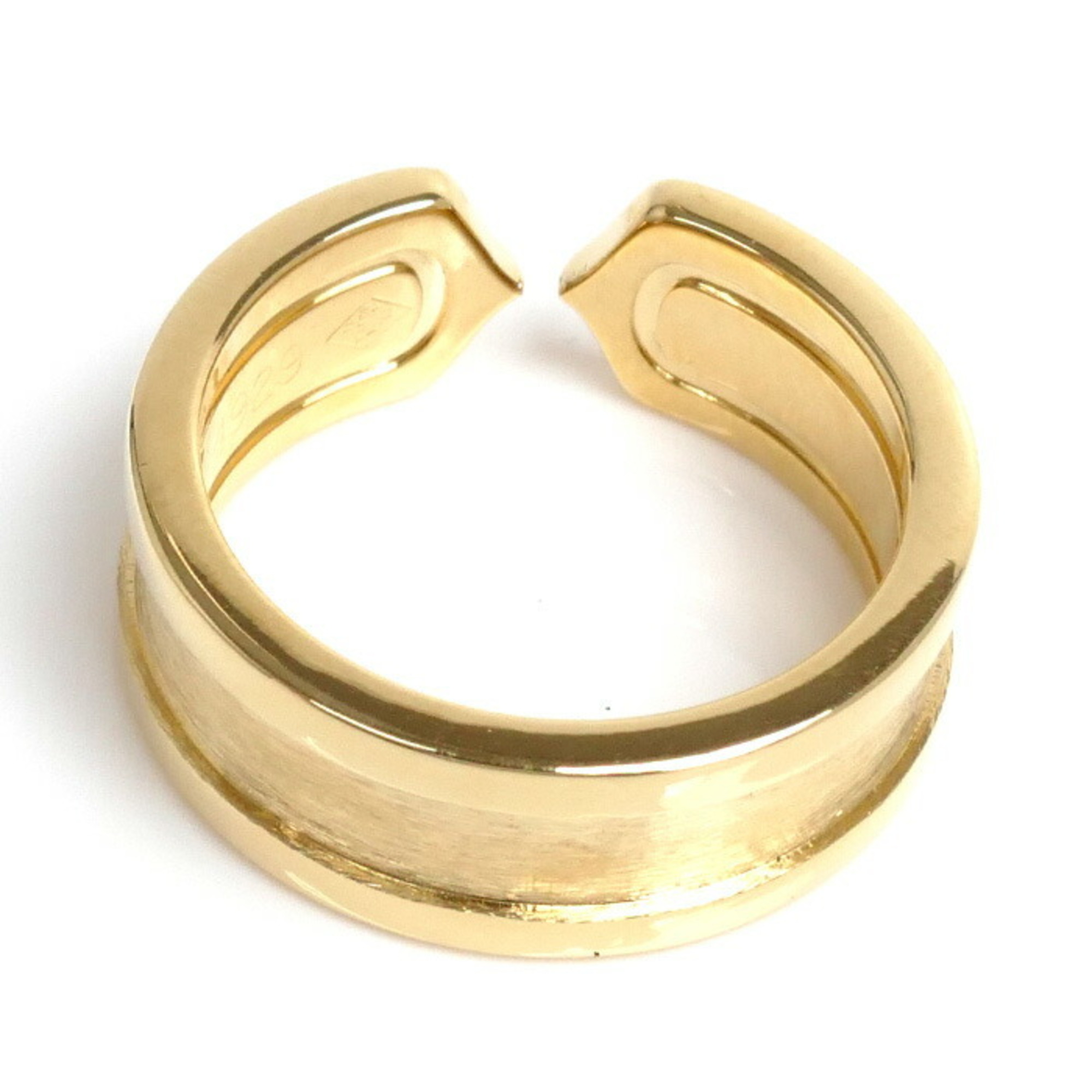 CARTIER K18YG Yellow Gold C2 Diamond Ring, Diamond, Size 8, 48, 6.5g, Women's