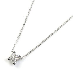 CARTIER K18WG White Gold C de Cartier Diamond Necklace CRN7413700 0.23ct 2.6g 42cm Women's
