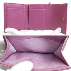 Christian Dior Lady Lotus Wallet Tri-fold Pink S0181OVRB Women's