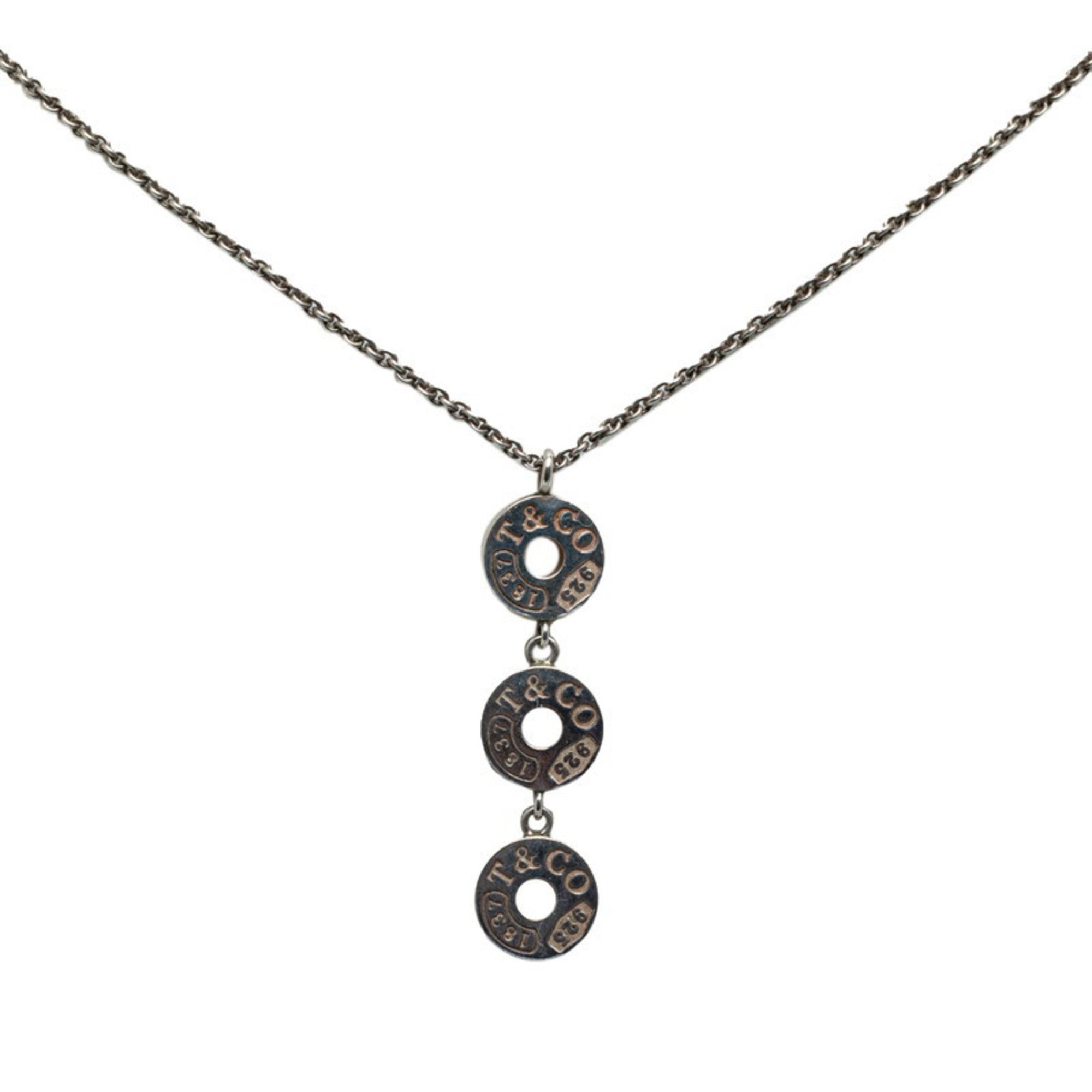 Tiffany Triple Circle Necklace SV925 Silver Women's TIFFANY&Co.