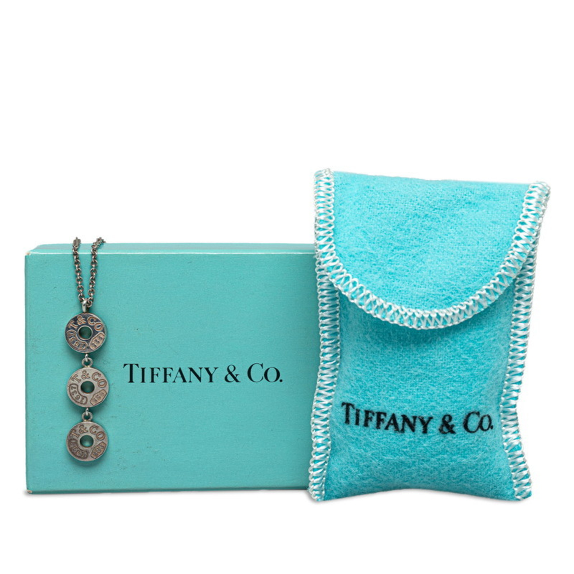 Tiffany Triple Circle Necklace SV925 Silver Women's TIFFANY&Co.