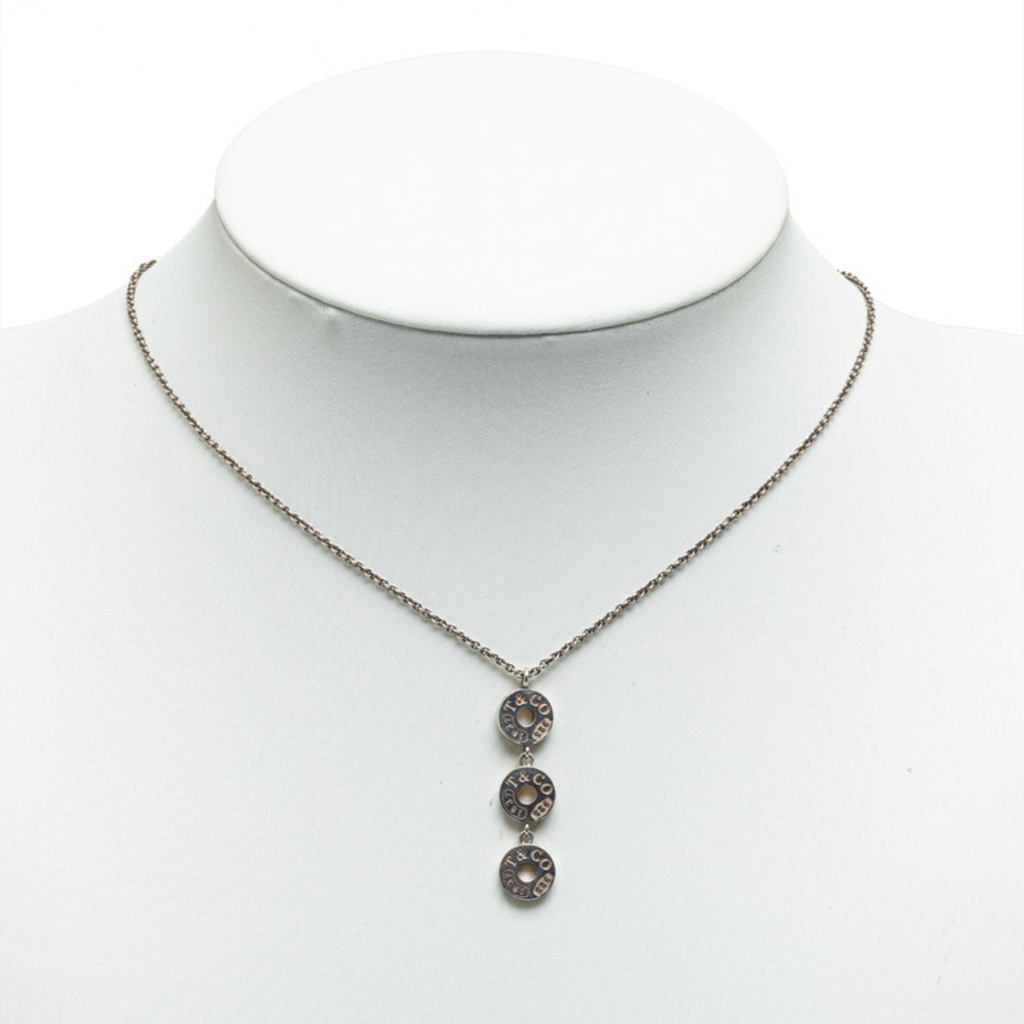 Tiffany Triple Circle Necklace SV925 Silver Women's TIFFANY&Co.