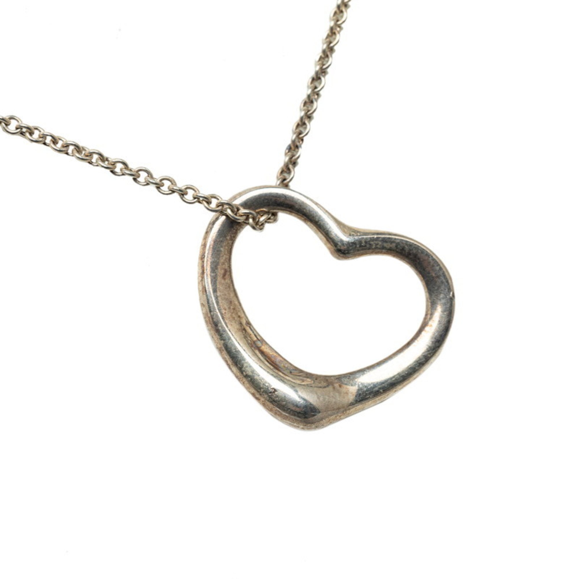 Tiffany Heart Necklace SV925 Silver Women's TIFFANY&Co.