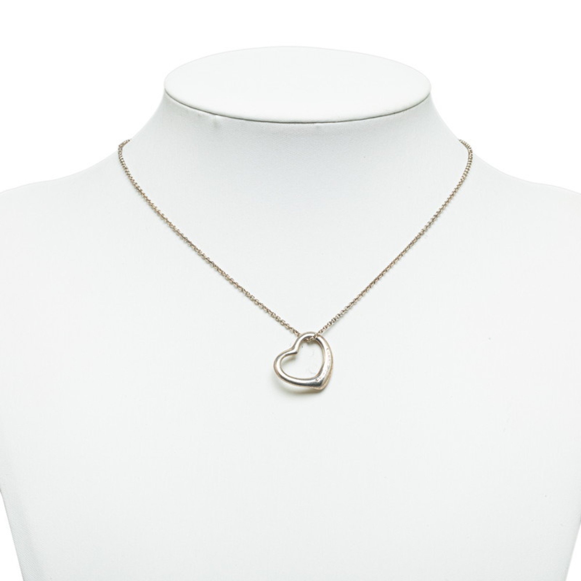 Tiffany Heart Necklace SV925 Silver Women's TIFFANY&Co.