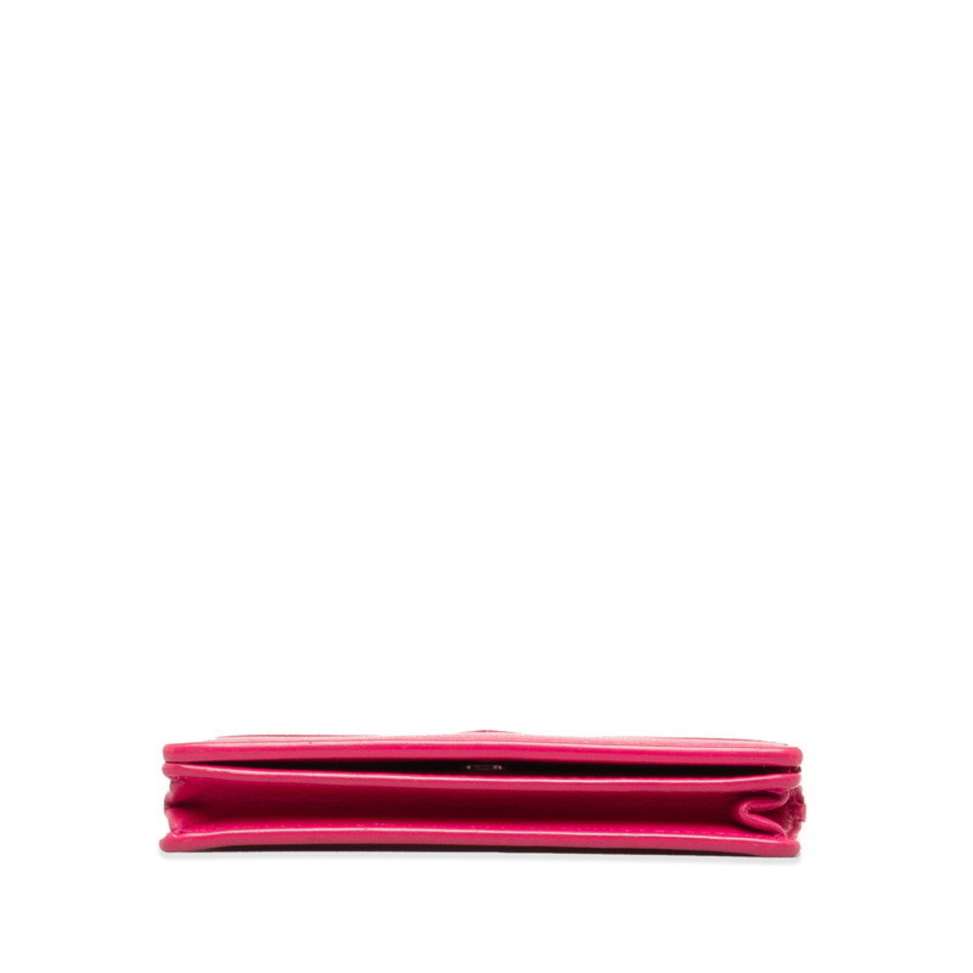 Balenciaga Card Case, Pass Business Holder 499201 Pink Leather Women's BALENCIAGA