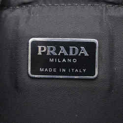 Prada Triangle Plate Backpack Black Nylon Women's PRADA
