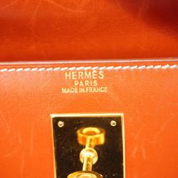 Hermes handbag Kelly 32 〇Z engraved box calf brick ladies