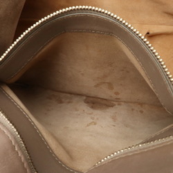 CELINE Horizontal Cabas Tote Bag Large Shoulder Leather Bicolor Mocha Brown Light