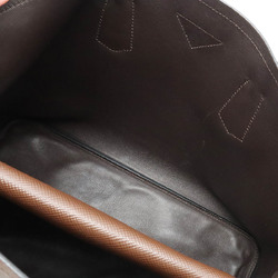 PRADA Prada Double Large Bag Tote Shoulder Saffiano Leather Brown 1BG775