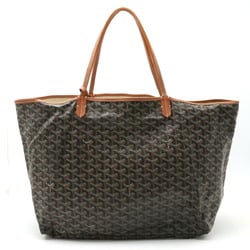 GOYARD Saint Louis GM Tote Bag, Large Tote, Shoulder PVC, Leather, Black, Brown, White, Pouch not included