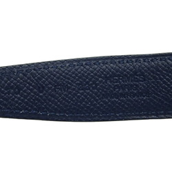 Hermes Belt Buckle "Heritage" & Reversible 24 mm U Engraved Women's Epsom Leather Black
