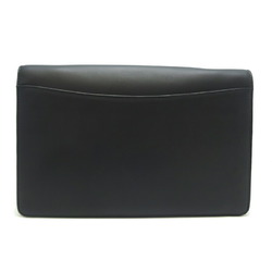 Dunhill clutch bag, dial style, men's second leather, black