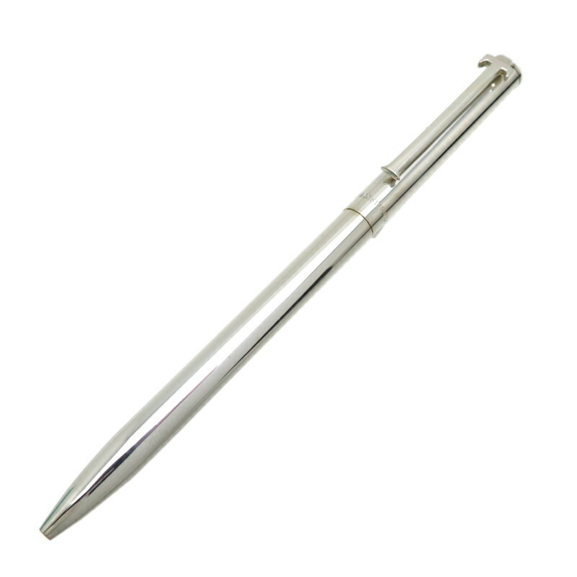 Tiffany SV925 T-Clip Women's and Men's Ballpoint Pen, Silver 925