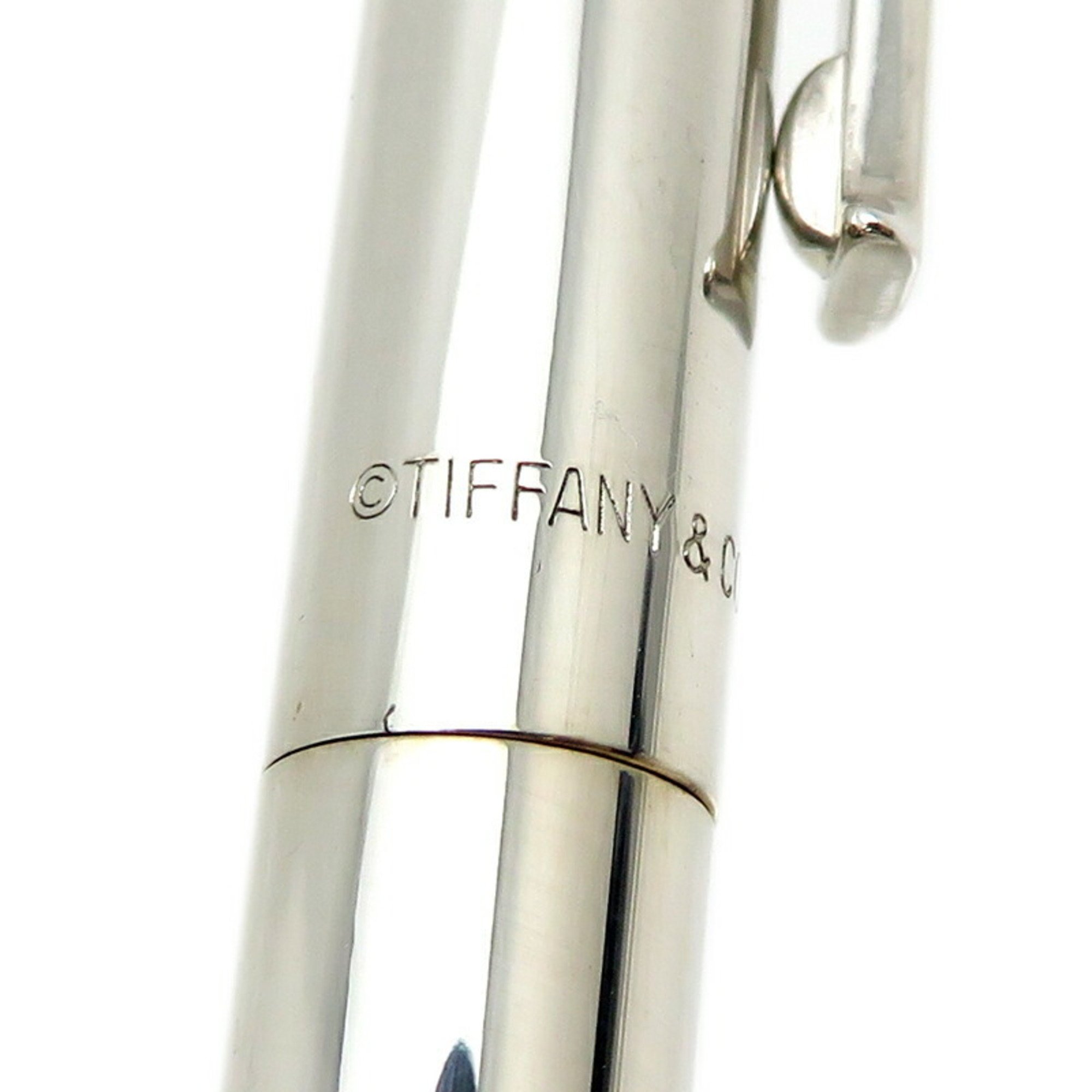 Tiffany SV925 T-Clip Women's and Men's Ballpoint Pen, Silver 925