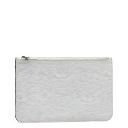 Louis Vuitton Epi Pouch White Leather Women's LOUIS VUITTON