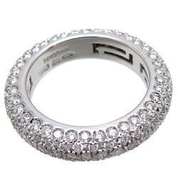 Bvlgari Full Eternity Diamond Women's Ring, 750 White Gold, Size 9