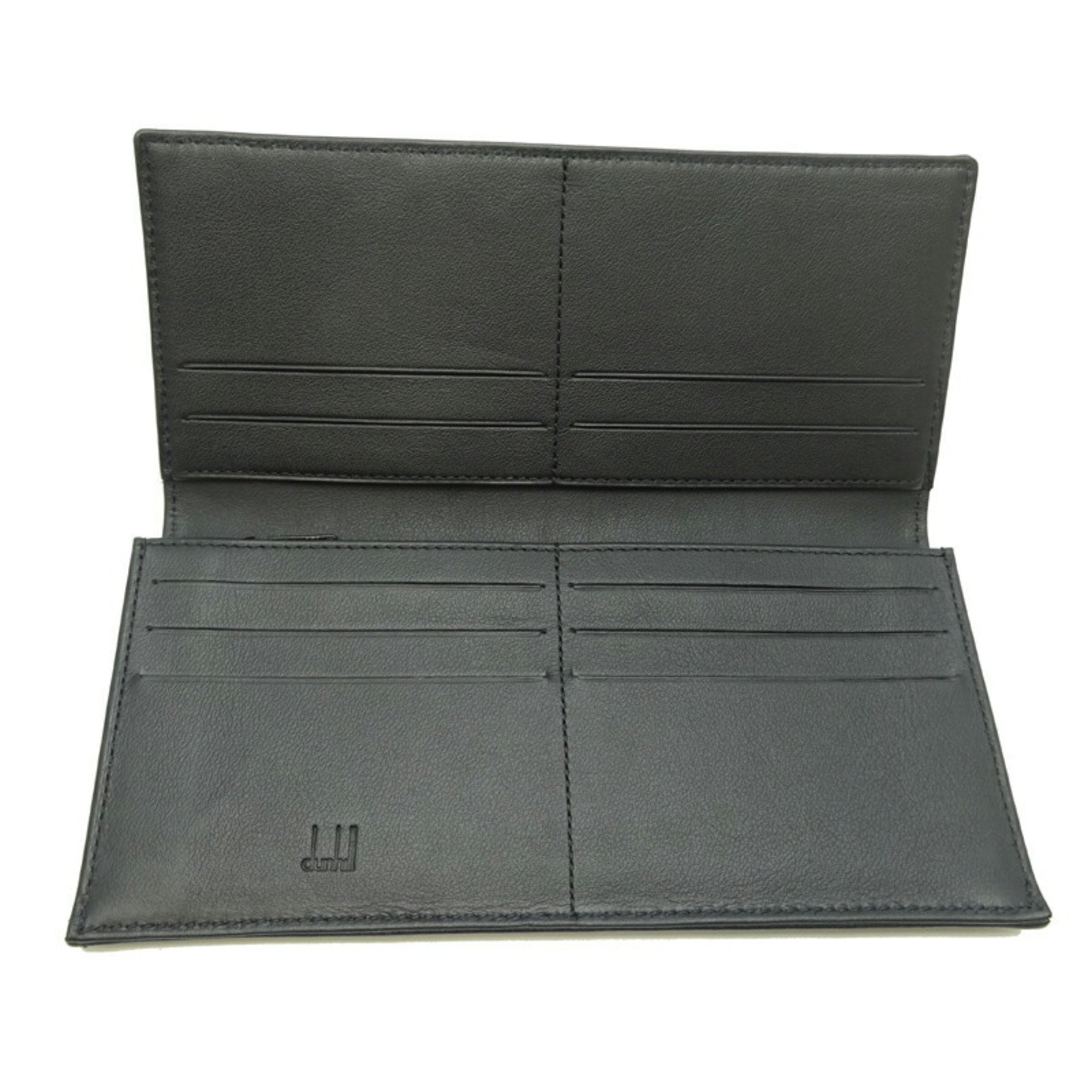 Dunhill D-EIGHT Men's Long Wallet LQ1010A Leather Black