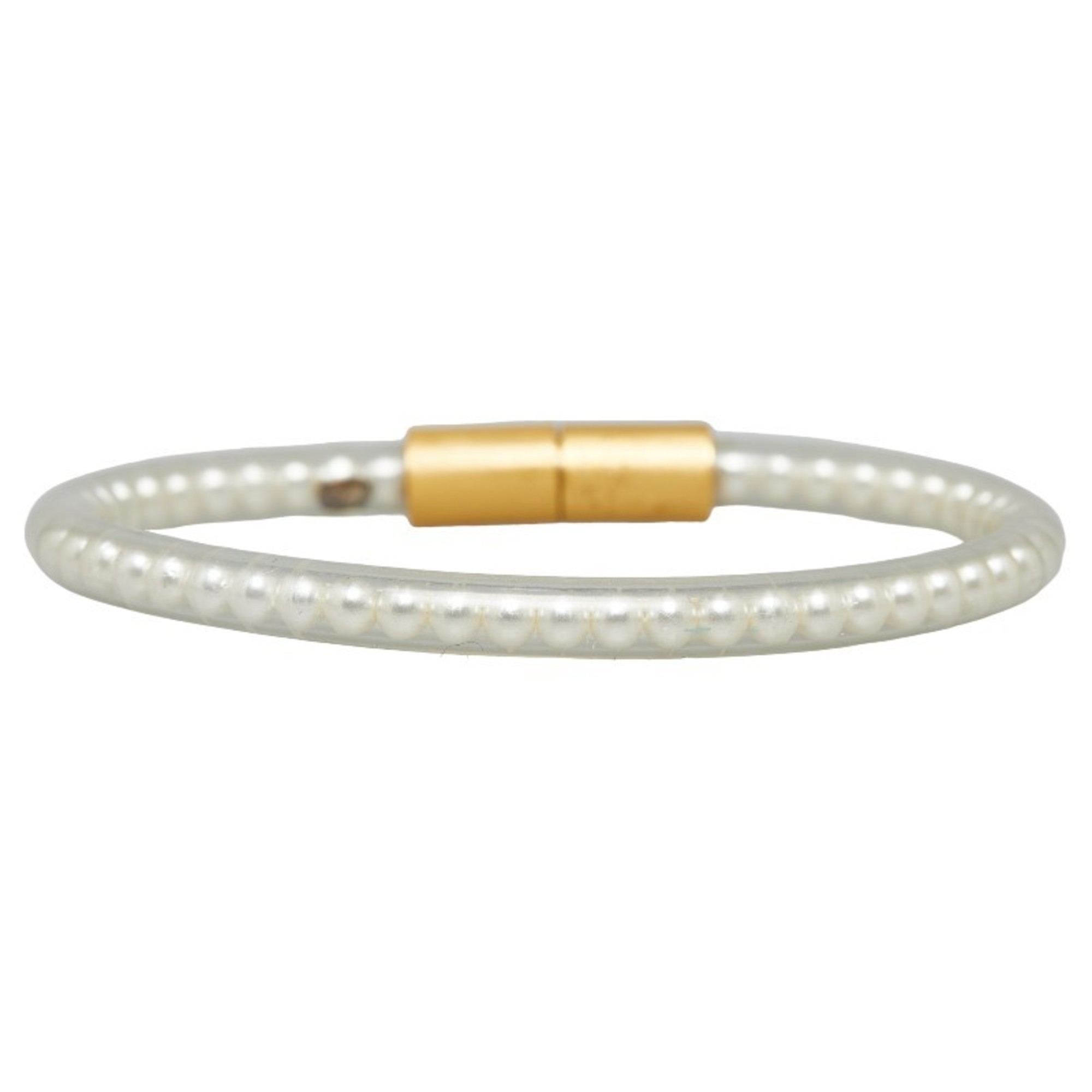 Chanel bracelet white gold vinyl plated women's CHANEL