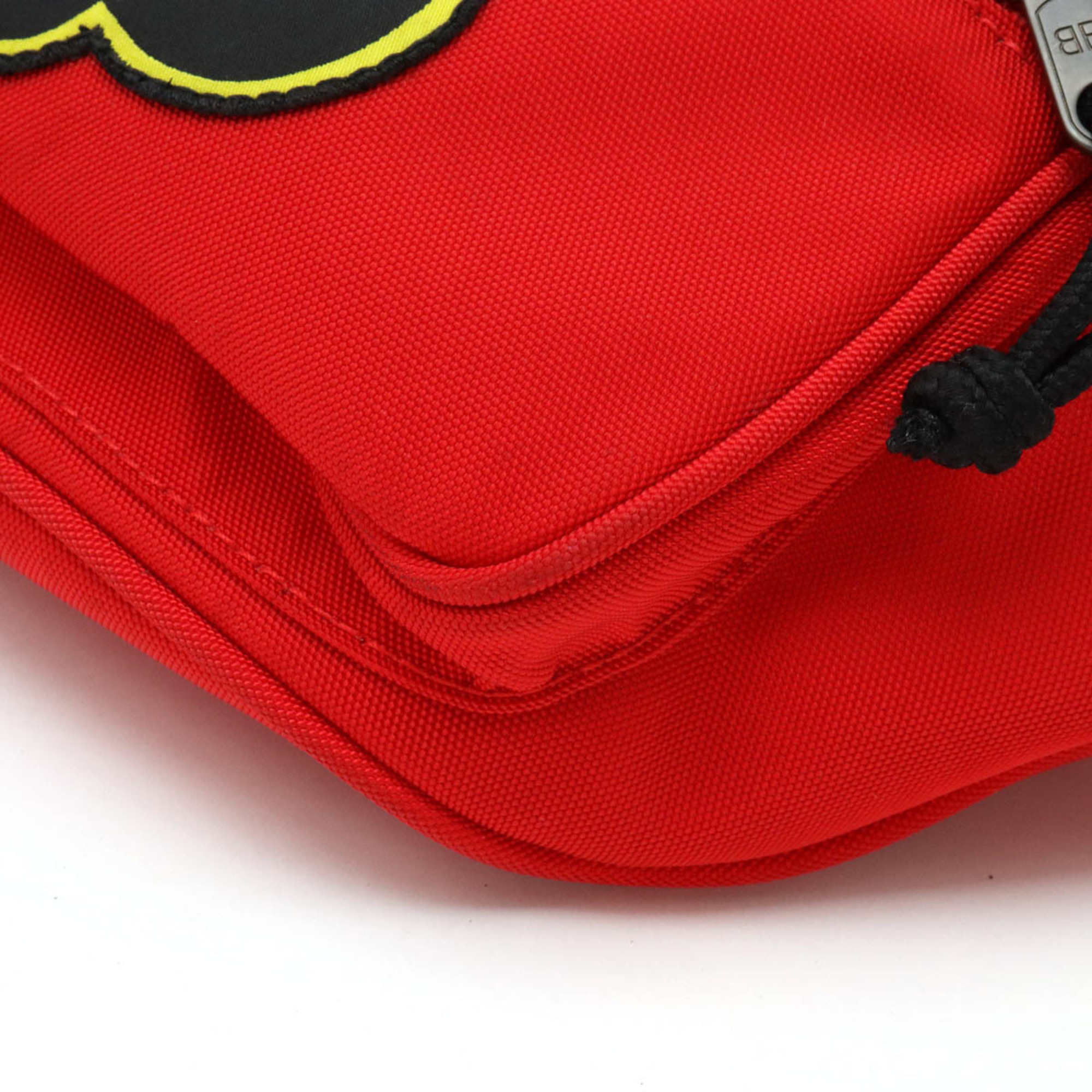 BALENCIAGA Balenciaga patch belt bag waist pouch body hip nylon canvas red 482389