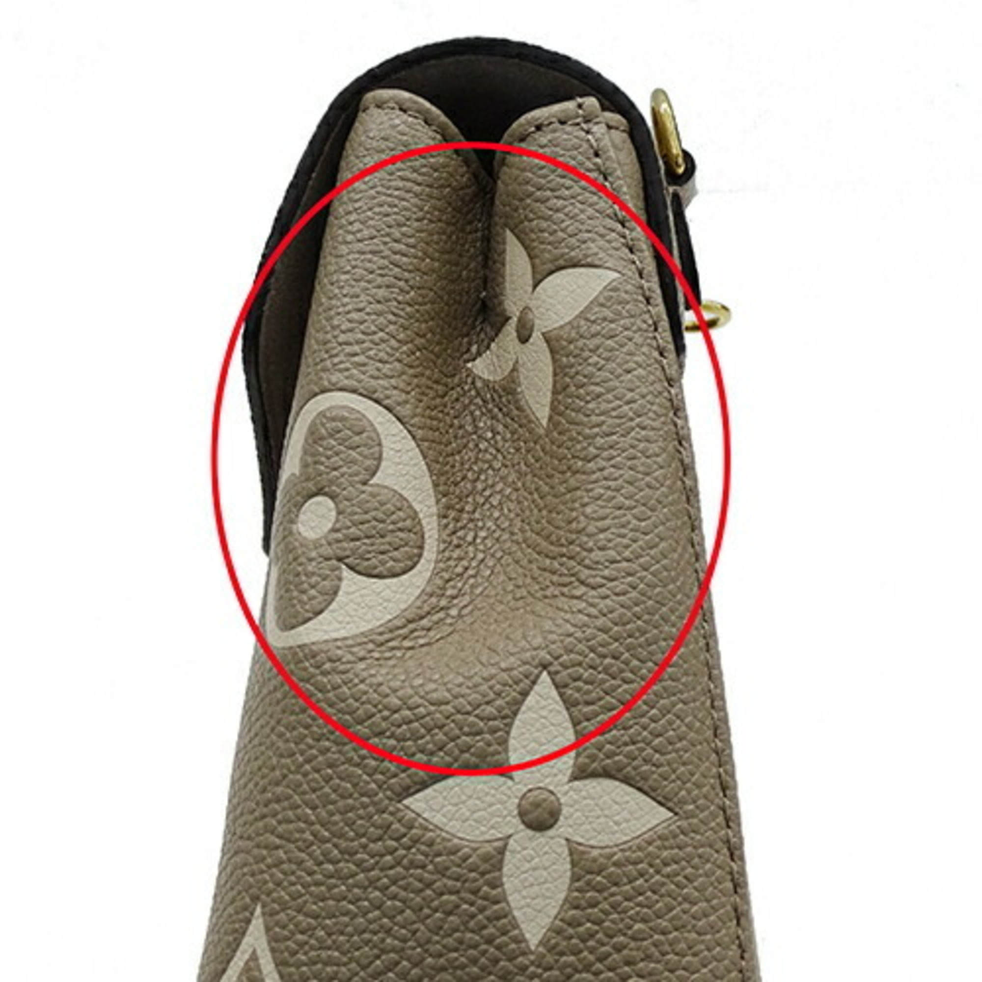 Louis Vuitton LOUIS VUITTON Bag Bicolor Monogram Empreinte Women's Backpack Shoulder 2way Tiny Tourterelle Creme M80738 IC Chip