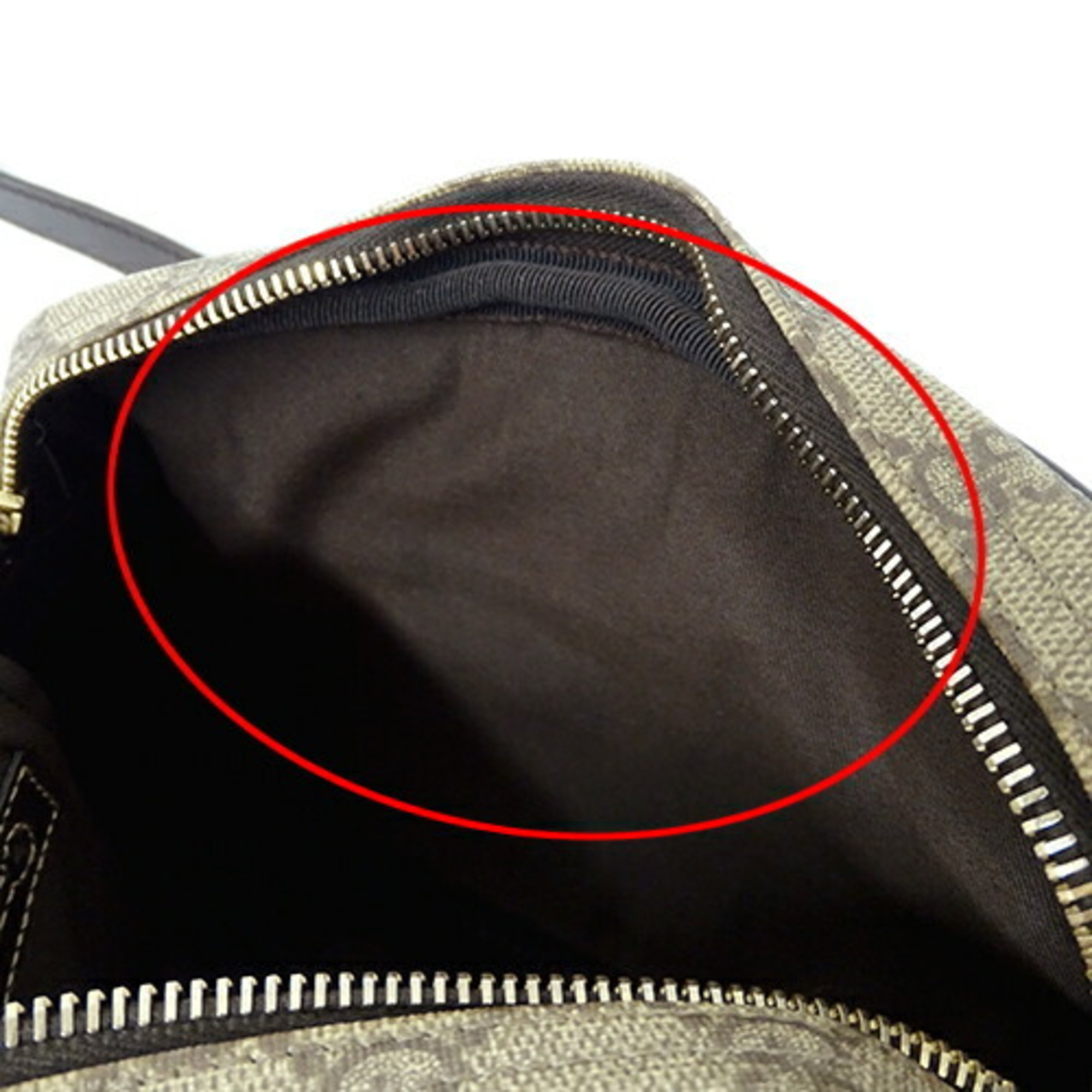 GUCCI Bag Women's Shoulder GG Plus Brown Beige 201447 Compact