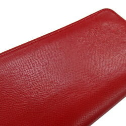 Hermes HERMES Wallet Women's Men's Long Azap Silk In Classic Veau Epsom Rouge Kazak □P Round