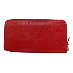 Hermes HERMES Wallet Women's Men's Long Azap Silk In Classic Veau Epsom Rouge Kazak □P Round