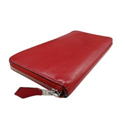 Hermes HERMES Wallet Women's Men's Long Azap Silk In Classic Veau Epsom Rouge Kazak □P Round