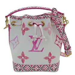 Louis Vuitton LOUIS VUITTON Bag Monogram Women's Handbag Shoulder 2way LV By The Pool Nano Noe White Pink M82386 IC Chip