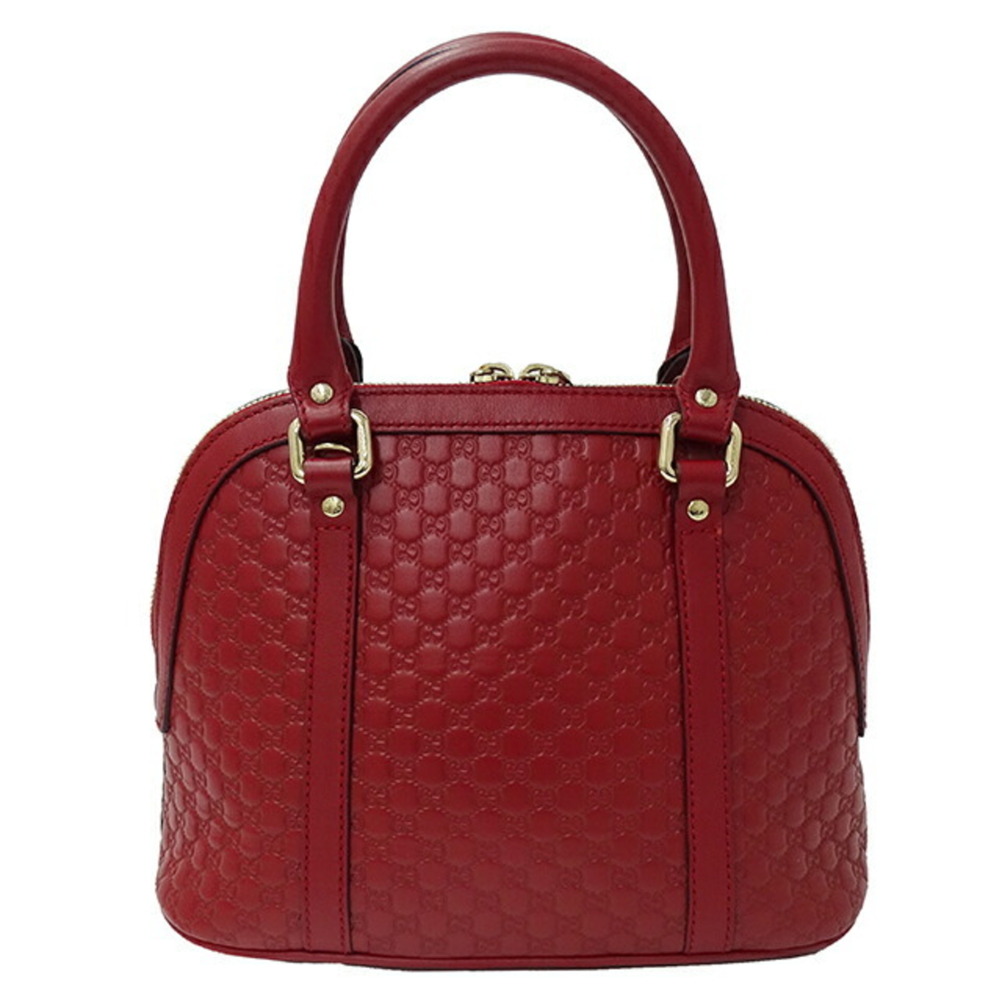 GUCCI Bag for Women Micro GG Shima Handbag Shoulder 2way Red 449654 Compact