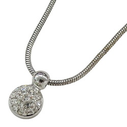 Christian Dior Dior necklace for women, rhinestone, silver