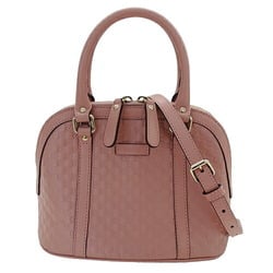 GUCCI Bag Women's Handbag Shoulder 2way Micro GG Shima Pink 449654