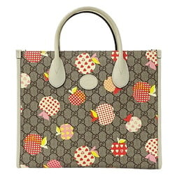 GUCCI Bag Women's Handbag Tote Les Pommes Apple GG Supreme Beige 659983