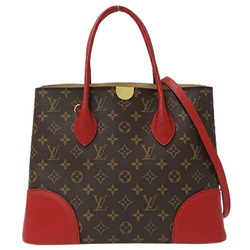 Louis Vuitton LOUIS VUITTON Bag Monogram Women's Handbag Tote Shoulder 2way Flandrin Cerise M41596 Red Brown
