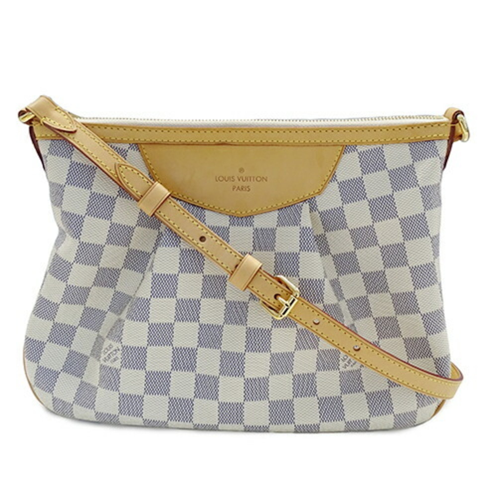 Louis Vuitton Damier Azur Women's Shoulder Bag Siracusa PM N41113 SP0193