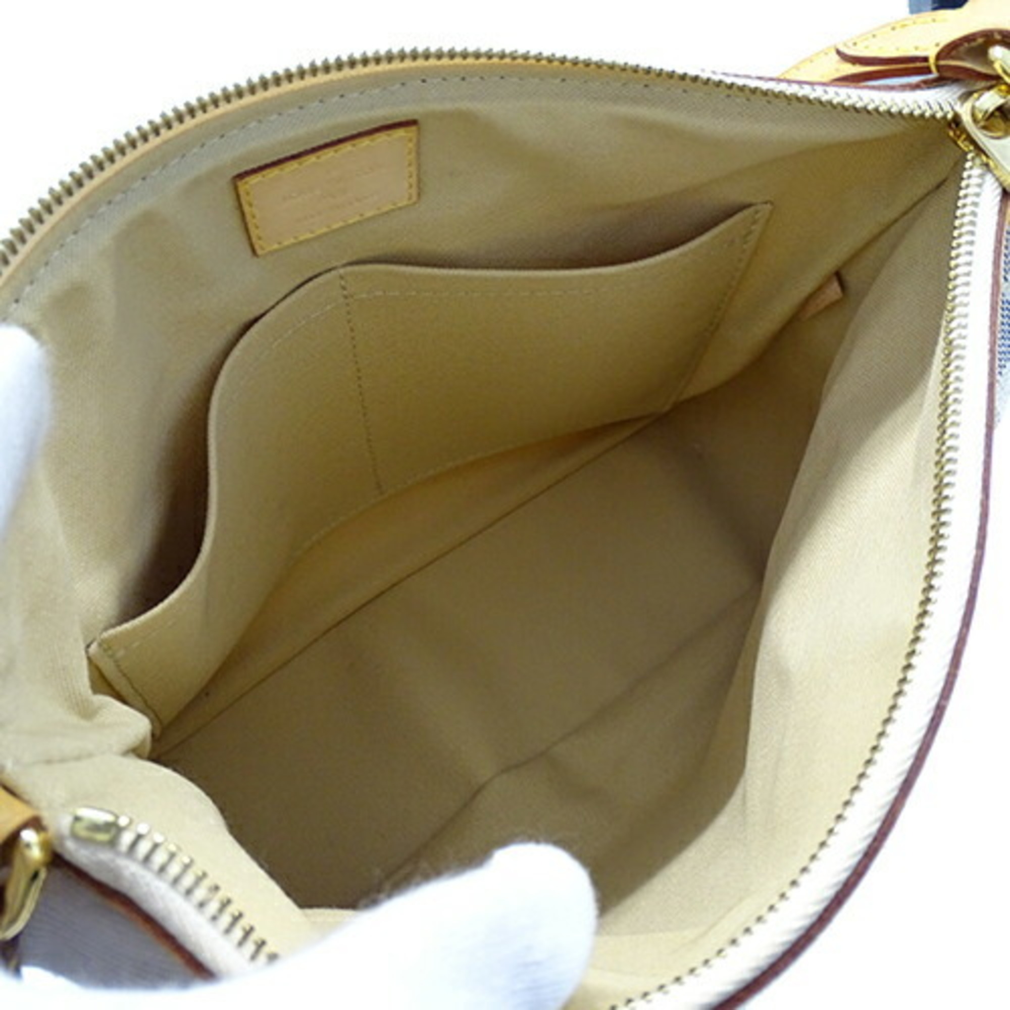 Louis Vuitton Damier Azur Women's Shoulder Bag Siracusa PM N41113 SP0193