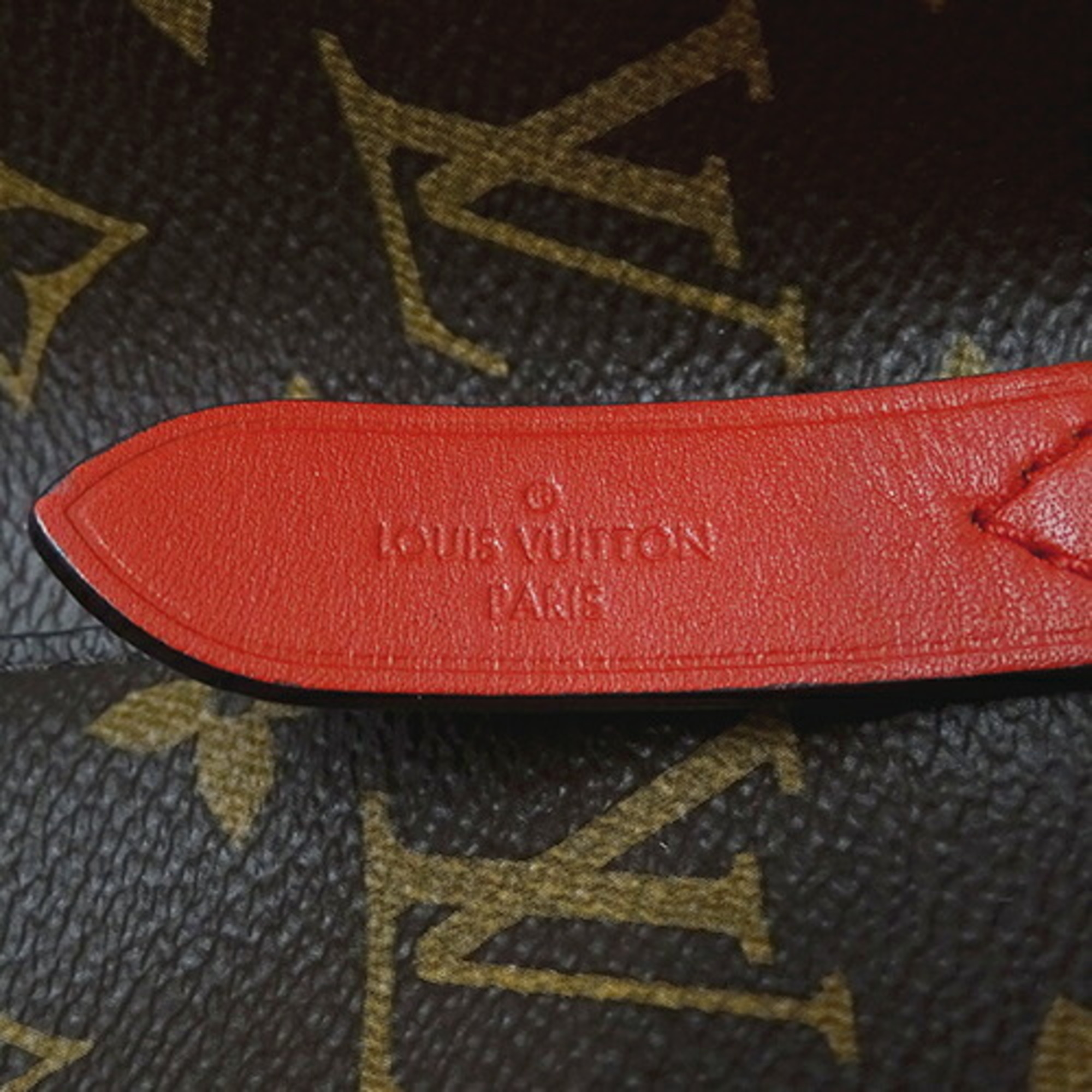 Louis Vuitton LOUIS VUITTON Bag Monogram Women's Shoulder 2way Neo Noe Coquelicot M44021 Brown Red Bucket