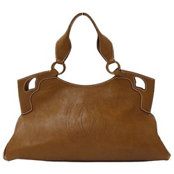 Cartier Bag Women's Handbag Tote Marcello Leather Brown