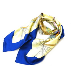 Hermes Carré 90 A LA GLOIRE DE CUISINE FRANCAISE Celebrating French cuisine Women's scarf muffler 100% silk beige
