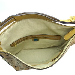 MCM 2-Way Shoulder Tote Women's Handbag MWH 4SVI98 IG001 Visetos Coated Canvas Beige
