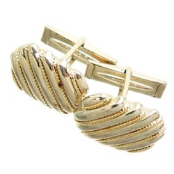 Tiffany SV925 750YG combination cufflinks for men, silver 925