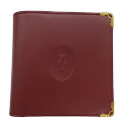 Cartier Wallet for Women and Men, Bi-fold Wallet, Leather, Must, Bordeaux