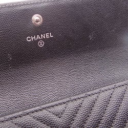 CHANEL wallet for women, long wallet, leather, Boy Chanel, caviar, black, A80286, 2568****