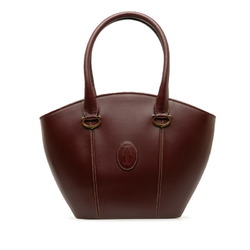 Cartier Must Women's Leather Handbag Bordeaux,Wine Red