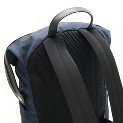 FENDI Bugs Eye Monster Backpack Rucksack Daypack Nylon Leather Navy Black 7VZ035