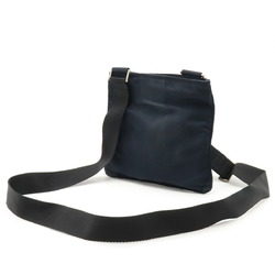 PRADA VELA Shoulder Bag Pochette Nylon Leather BLEU Navy B7372